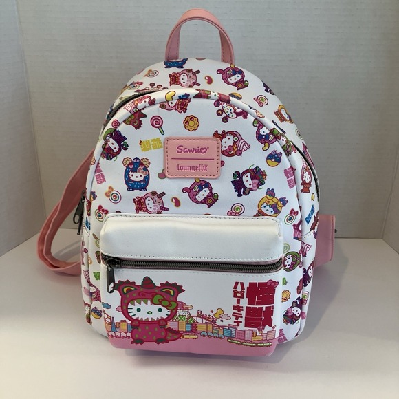 Loungefly Handbags - New! Loungefly Hello Kitty Monster Bright Rainbow Costumes Mini Backpack